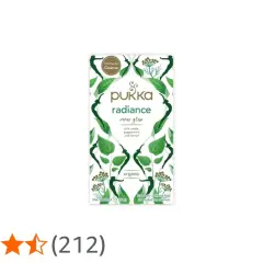 Pukka Radiance Inner Glow te, tidigare kallad Pukka Cleanse. Ekologiskt örtte med nässla, pepparmynta och fänkål.