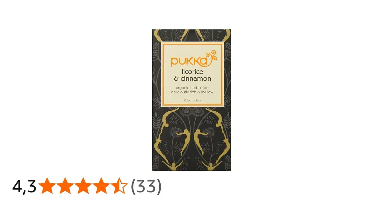 Pukka te lakrits & kanel, ekologiskt örtte. En rik och mild smakupplevelse.