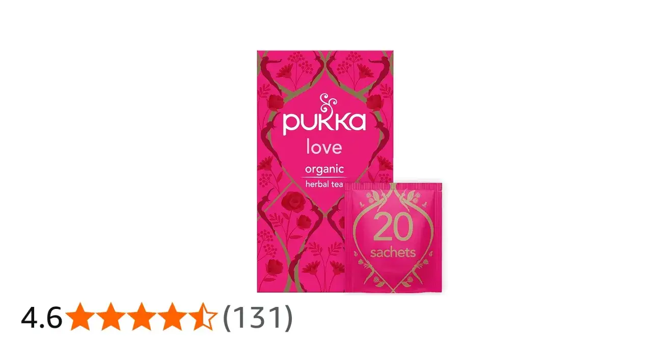 Pukka Love ekologiskt &ouml;rtte, 20 p&aring;sar. En k&auml;rleksfull blandning f&ouml;r en stunds njutning.